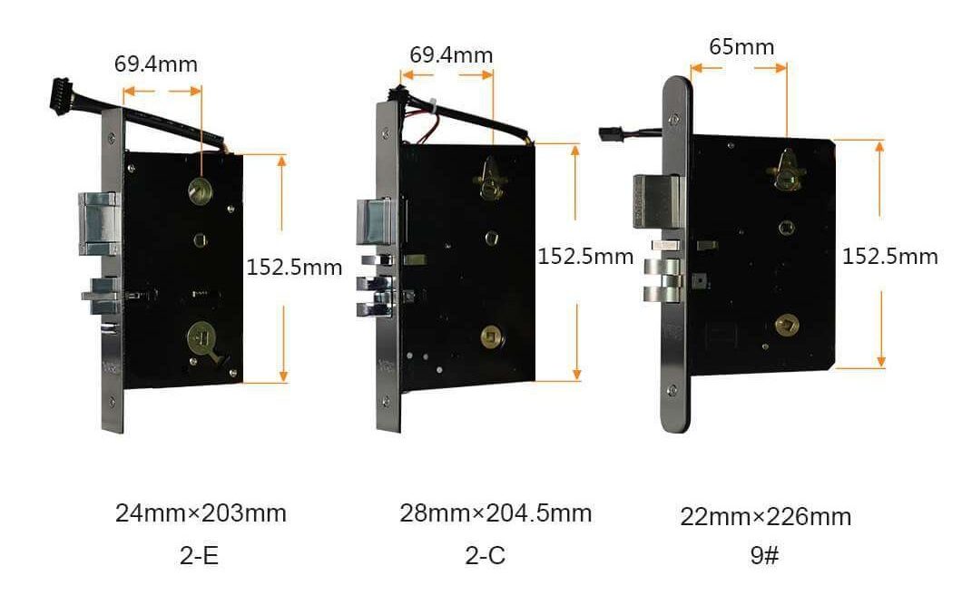 2-O-2-E-9锁体 RFID Hotel Lock-Providing Convenient Management in Hotel Construction