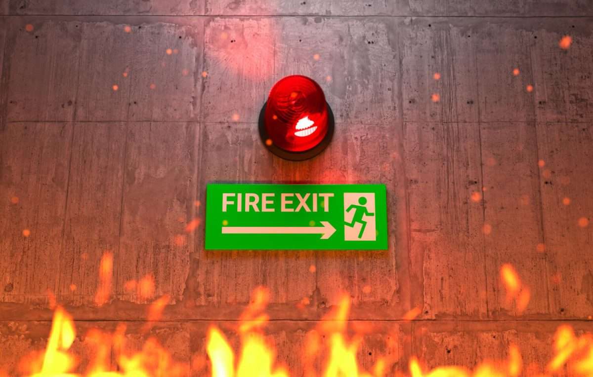 Security Systems in Hotels 7 - Emergency exit sign Security Systems in Hotels 7